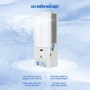 Điều Hòa Công Nghiệp 8P TỦ ĐỨNG THỔI NGANG 2 CỬA GIÓ SM-08LNDC giúp làm mát nhà xưởng hiệu quả, tiết kiệm điện và vận hành ổn định cho doanh nghiệp hiện đại.