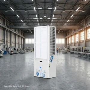 Điều Hòa Công Nghiệp 10P TỦ ĐỨNG THỔI NGANG 2 CỬA GIÓ SM-10LNDC giúp làm mát nhà xưởng hiệu quả, tiết kiệm điện và vận hành ổn định cho doanh nghiệp hiện đại.